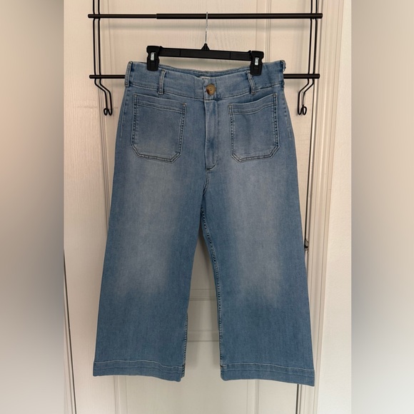 Maeve The Curvy Colette Crop Wide-Leg Jeans size 32p - Picture 3 of 11